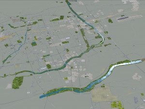 Hohhot Inner city Mongolia China 55km Modelo 3D