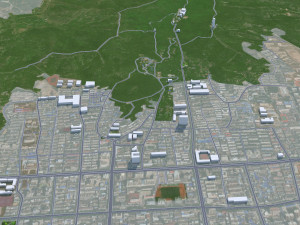 Huaibei city Anhui China 35km 3D 模型