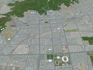 Huaibei city Anhui China 35km 3D 模型