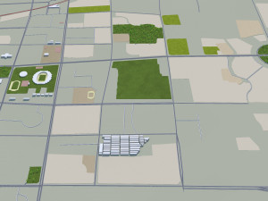 Huaibei city Anhui China 35km 3D 模型
