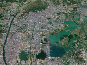 Huaibei city Anhui China 35km 3D 模型