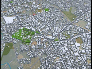 Hubli Dharwad city Karnataka 20km 3D Model
