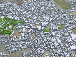 Hubli Dharwad city Karnataka 20km 3Dモデル