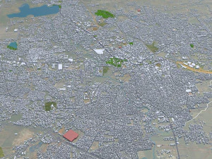Hubli Dharwad city Karnataka 20km 3D Model