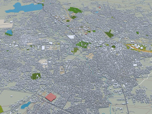 Hubli Dharwad city Karnataka 20km 3Dモデル