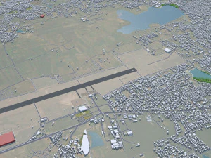 Hubli Dharwad city Karnataka 20km 3D Model