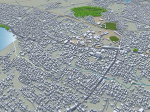 Hubli Dharwad city Karnataka 20km 3Dモデル