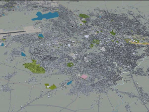 Hubli Dharwad city Karnataka 20km 3D Model