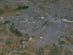 Hubli Dharwad city Karnataka 20km 3Dモデル