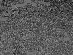 Hubli Dharwad city Karnataka 20km 3D Model
