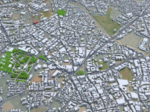 Hubli Dharwad city Karnataka 20km 3D Model