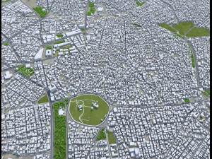 Homs city Syria 20km 3Dモデル