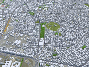 Homs city Syria 20km 3Dモデル