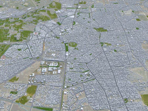 Homs city Syria 20km 3D Model