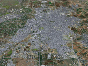 Homs city Syria 20km 3D Model