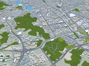 Huizhou Guangdong city Province China 80km 3D मॉडल