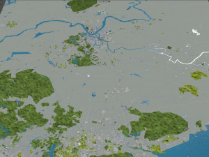 Huizhou Guangdong city Province China 80km 3D मॉडल