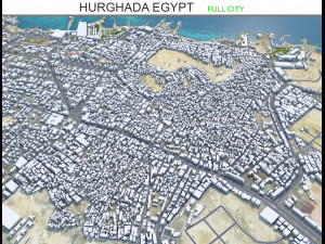 Hurghada city Egypt 60km 3D Model