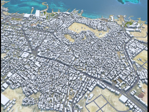 Hurghada city Egypt 60km 3D Model