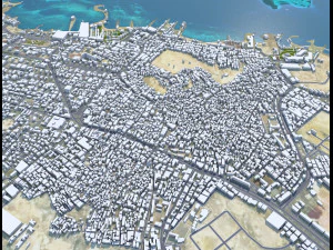 Hurghada city Egypt 60km 3D Model