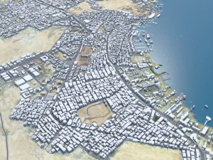 Hurghada city Egypt 60km 3D Model