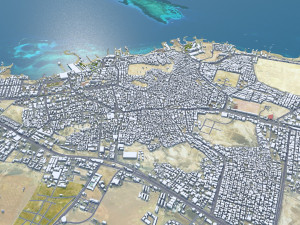 Hurghada city Egypt 60km 3D Model