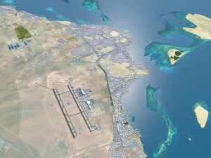 Hurghada city Egypt 60km 3D Model