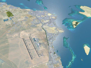 Hurghada city Egypt 60km 3D Model