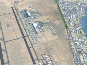 Hurghada city Egypt 60km 3D Model