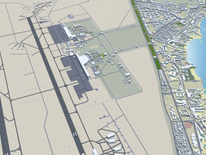 Hurghada city Egypt 60km 3D Model