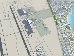 Hurghada city Egypt 60km 3D Model