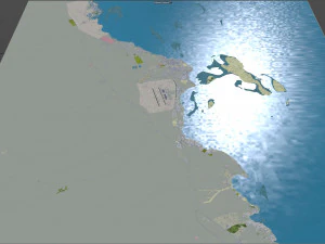 Hurghada city Egypt 60km 3D Model