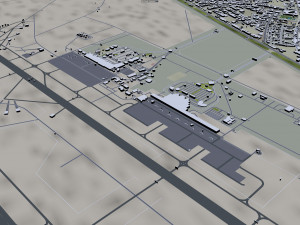 Hurghada city Egypt 60km 3D Model