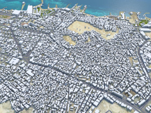 Hurghada city Egypt 60km 3D Model