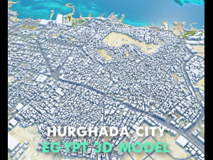 Hurghada city Egypt 60km 3D Model