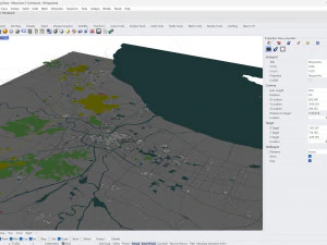 中国浙江省湖州市 50公里 3D 模型
