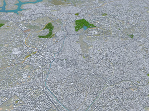 Ibadan city Nigeria 40km 3D 模型