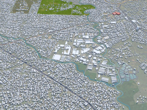 Ibadan city Nigeria 40km 3D 模型