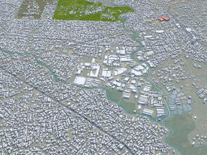 Ibadan city Nigeria 40km 3D Model