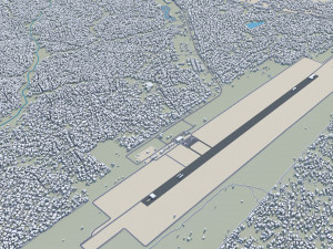 Ibadan city Nigeria 40km 3D 模型