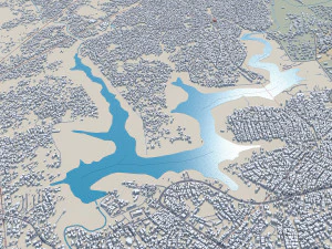 Ibadan city Nigeria 40km 3D Model