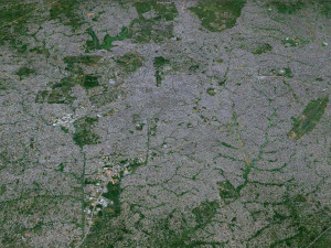 Ibadan city Nigeria 40km 3D Model