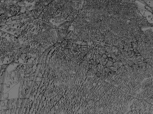 Ibadan city Nigeria 40km 3D Model