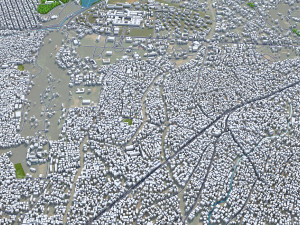 Ibadan city Nigeria 40km 3D 模型