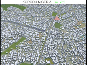 Ikorodu city Nigeria 30km Model 3D