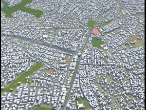 Ikorodu city Nigeria 30km 3D Model
