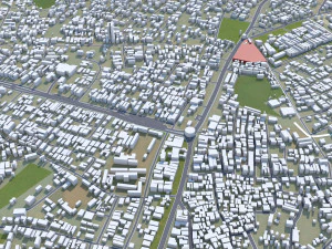 Ikorodu city Nigeria 30km 3D Model
