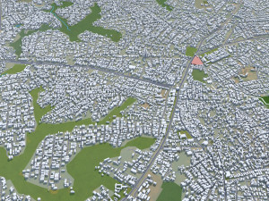 Ikorodu city Nigeria 30km Modello 3D