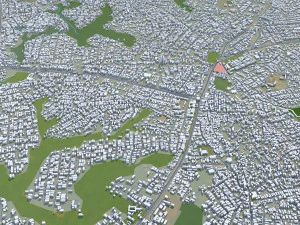 Ikorodu city Nigeria 30km 3D Model