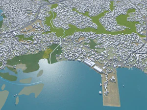 Ikorodu city Nigeria 30km 3D Model